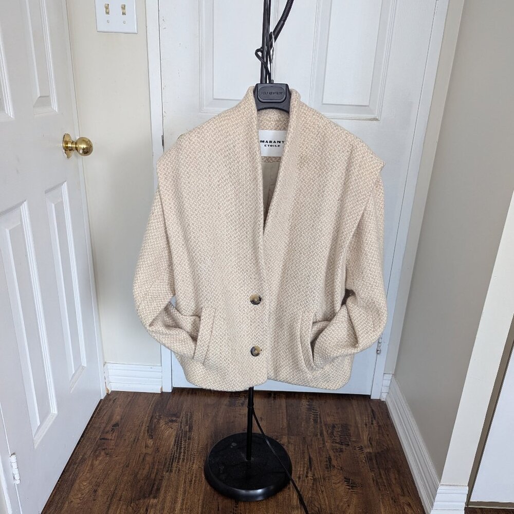 Marant Etoile short coat in light beige